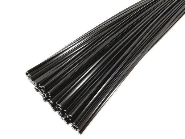 Plastic welding rods PE-HD 6mm Triangular Black 1kg rods HDPE | az-reptec